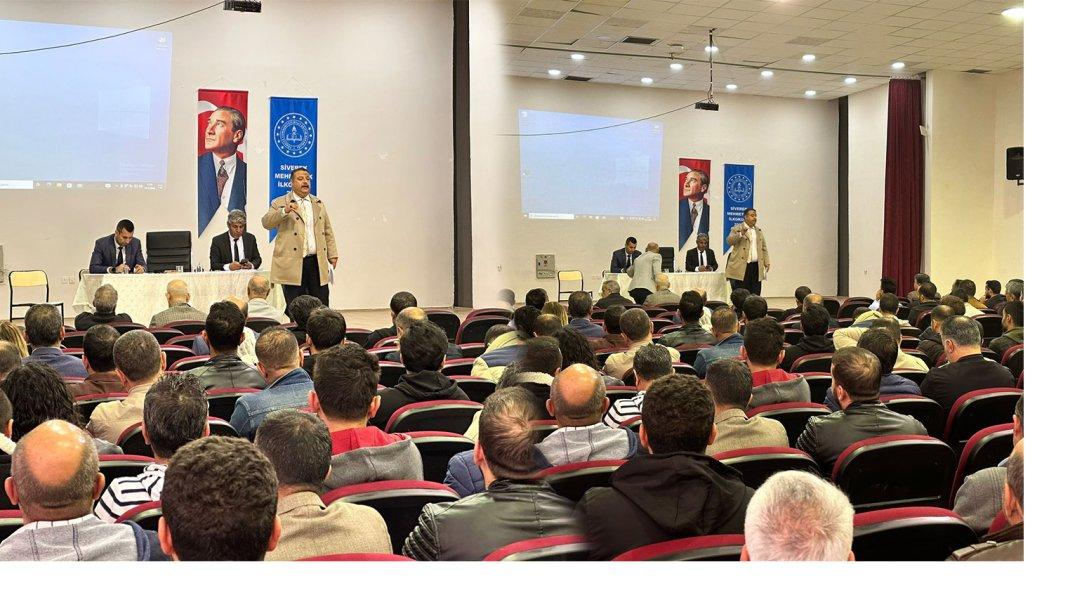 İlçe Müdürümüz Nuri Kapanoğlu Başkanlığında Okul Müdürleri Toplantısı Gerçekleştirildi 