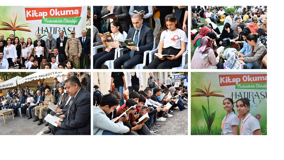 Müdürlüğümüz tarafından organize edilen kitap okuma etkinliğine yüzlerce vatandaşımız katılım sağladı