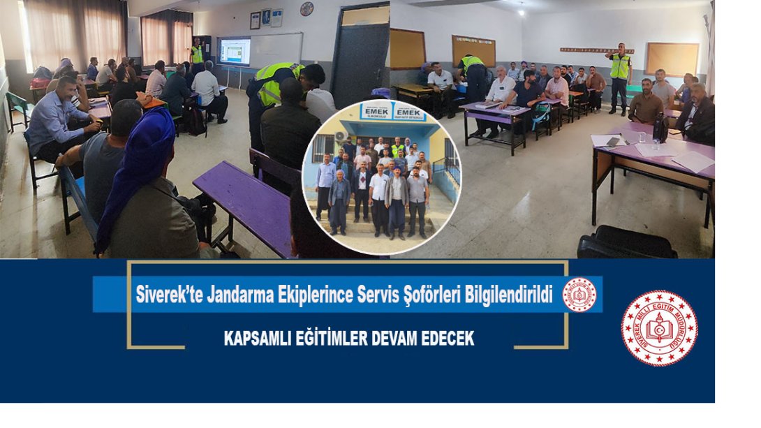 Siverek'te jandarma ekiplerince servis şoförleri bilgilendirildi